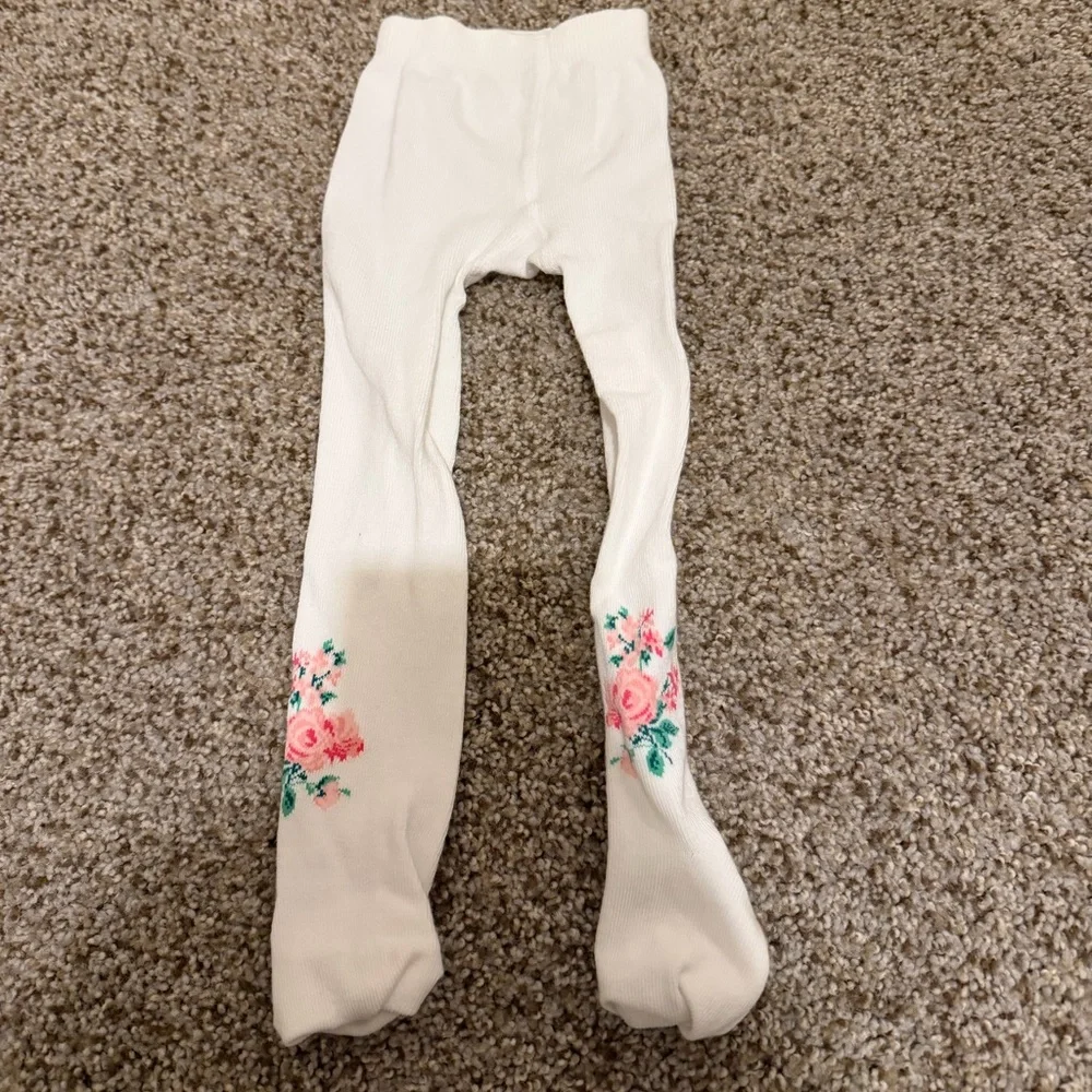 Janie & Jack easter bouquet collection tights 12-24M